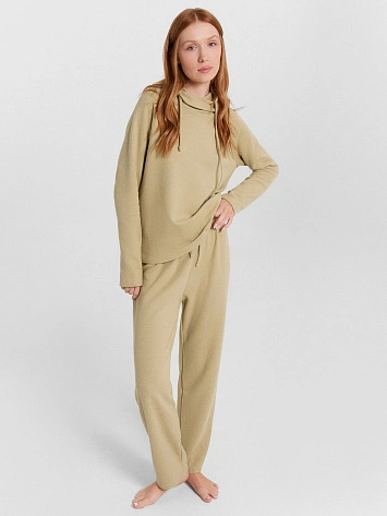 Брюки домашние женские оливковые