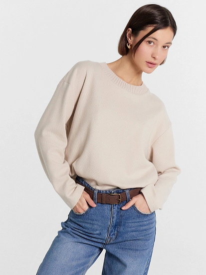 картинка Свитшот женский бежевый  от магазина стильной одежды Mark Formelle