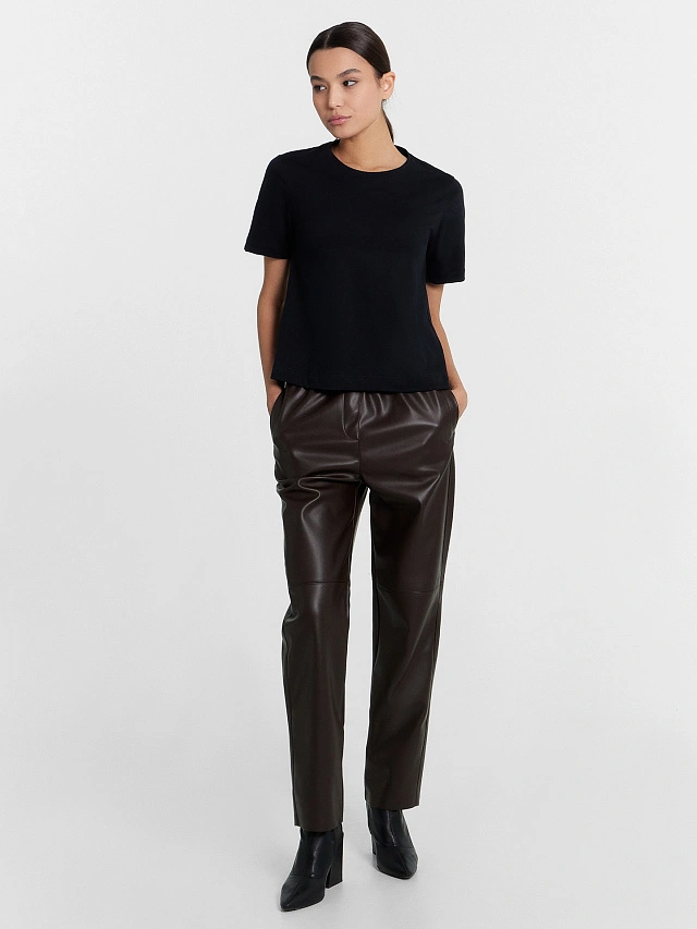 Футболка женская черная - 3