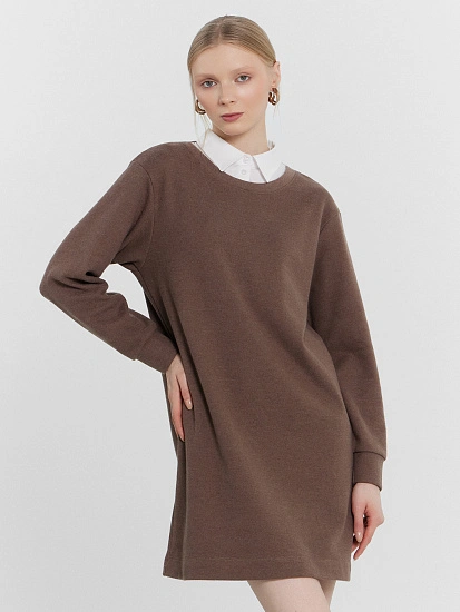 картинка Платье женское коричневое  от магазина стильной одежды Mark Formelle