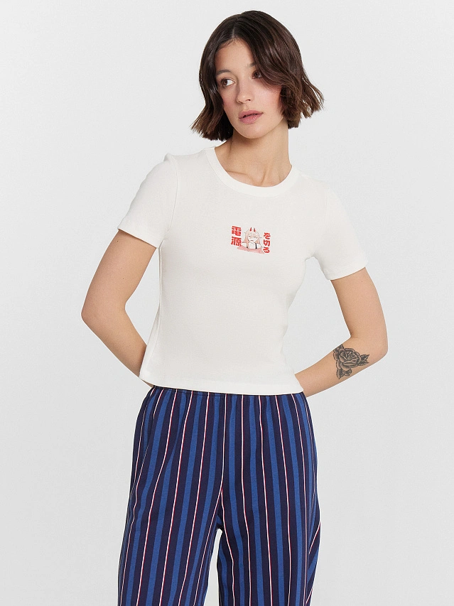 Пижама женская с принтом - 7