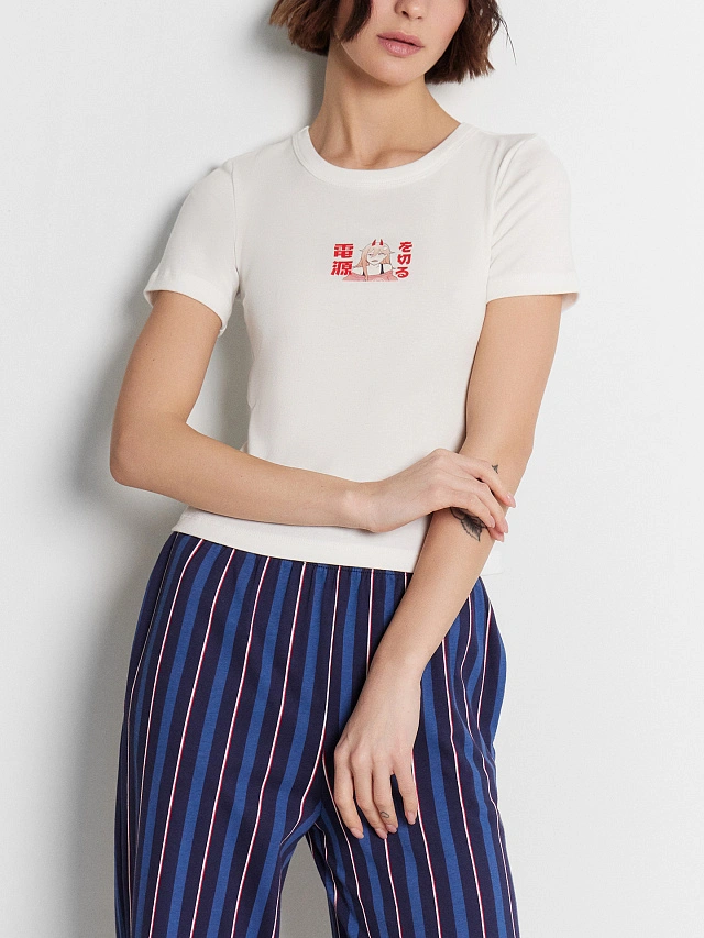 Пижама женская с принтом - 8