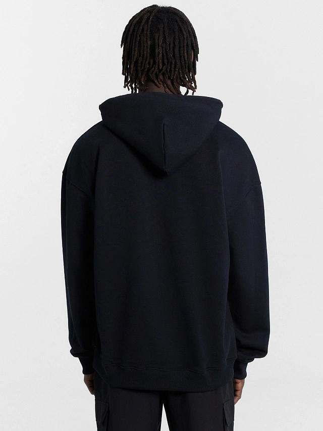 Худи мужское черное с принтом "Street racing" - 4