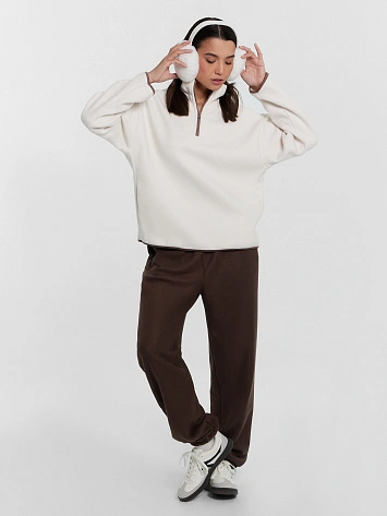 Толстовка женская кремовая