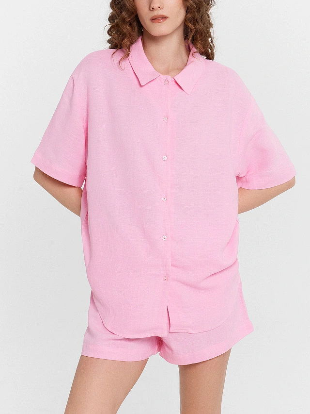 Женская пижама розовая - 8