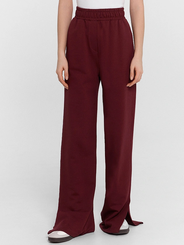 Брюки женские бордовые - 2