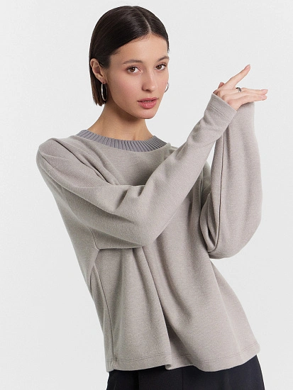 картинка Свитшот женский серый от магазина стильной одежды Mark Formelle