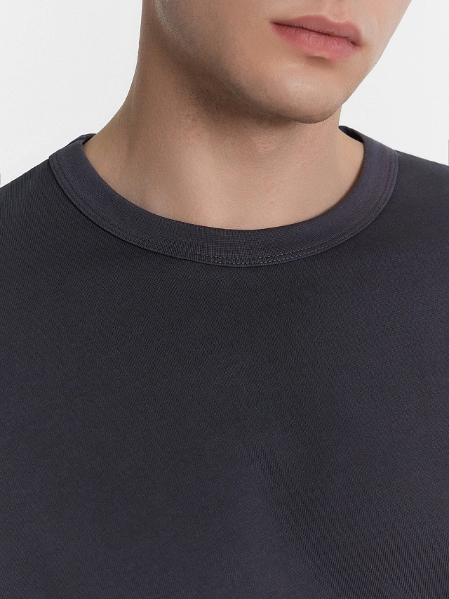 Лонгслив мужской серый - 4