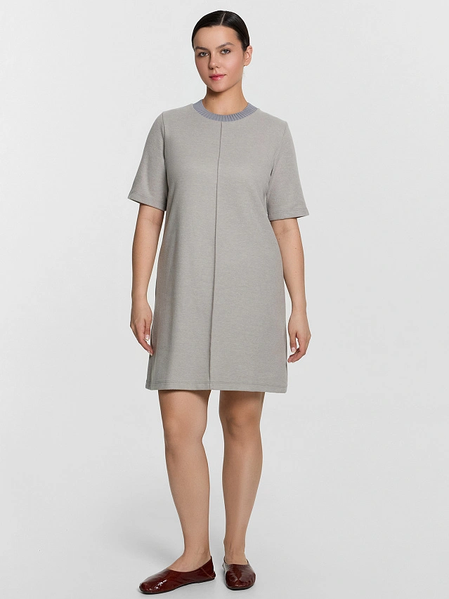 Платье женское серое - 3