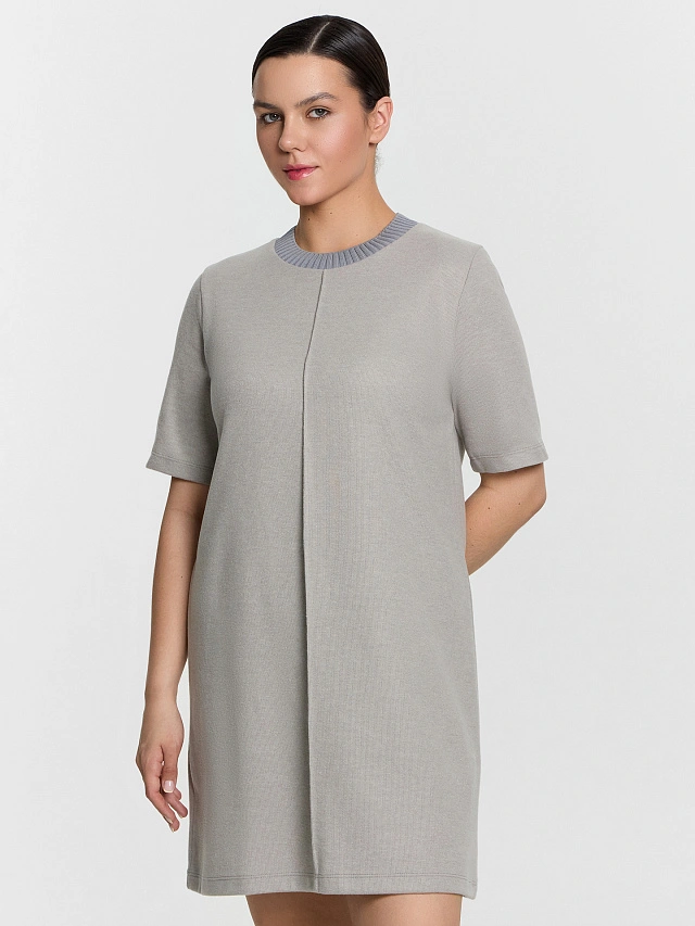 Платье женское серое - 6