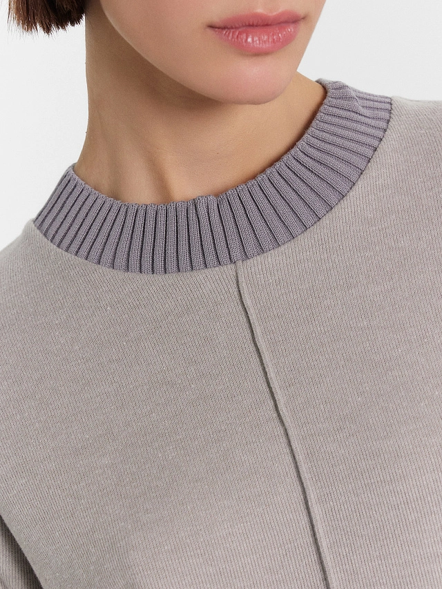 Платье женское серое - 7