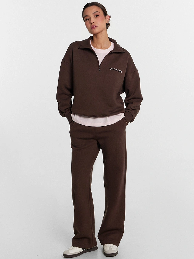 Брюки женские коричневые - 5