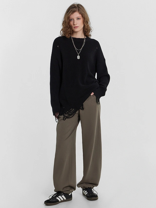 Брюки женские серые - 8