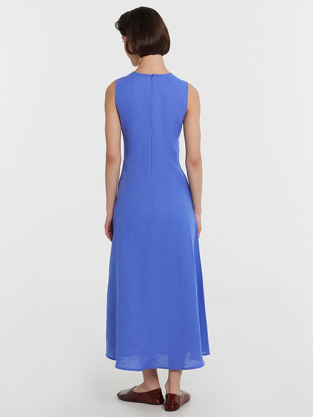 Платье женское синее - 3