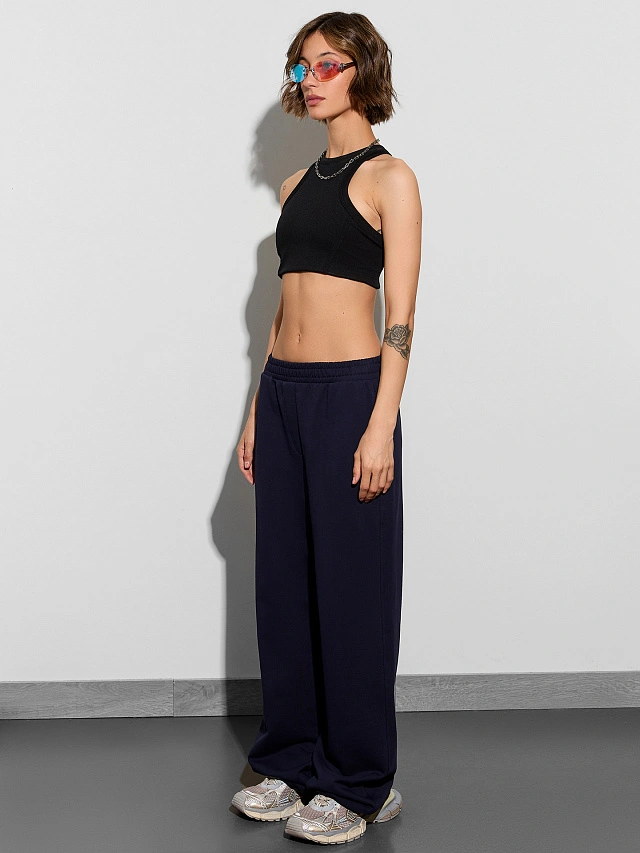 Брюки женские синие - 5