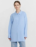 Рубашка женская голубая