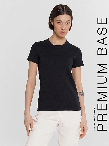 Футболка женская черная