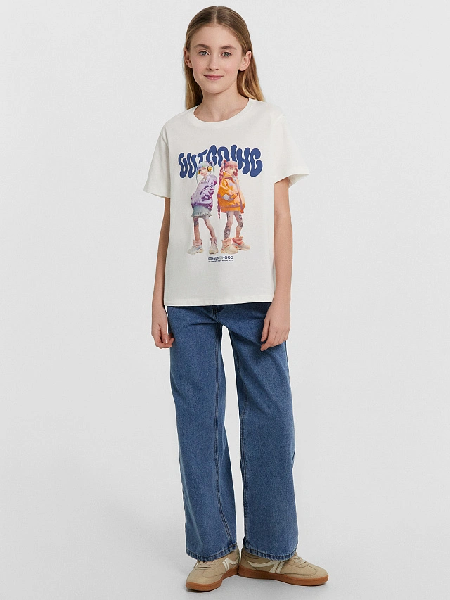 Футболка для девочек в наборе, 2 шт - 4