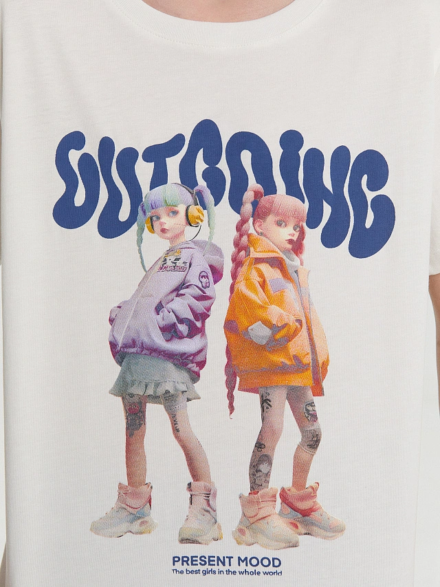 Футболка для девочек в наборе, 2 шт - 6