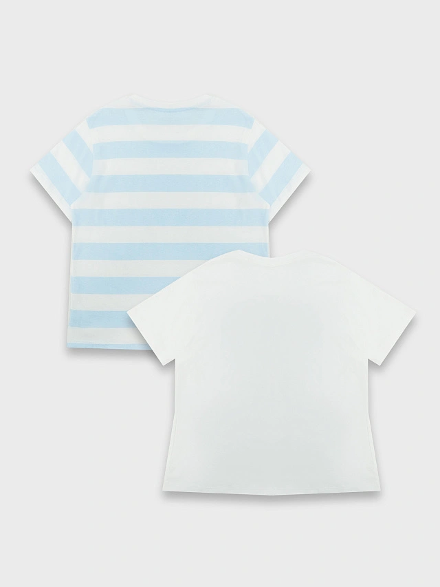 Футболка для девочек в наборе, 2 шт - 8
