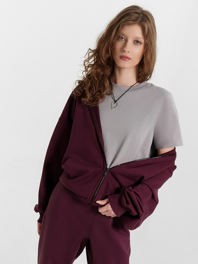 Футболка женская серая - 5