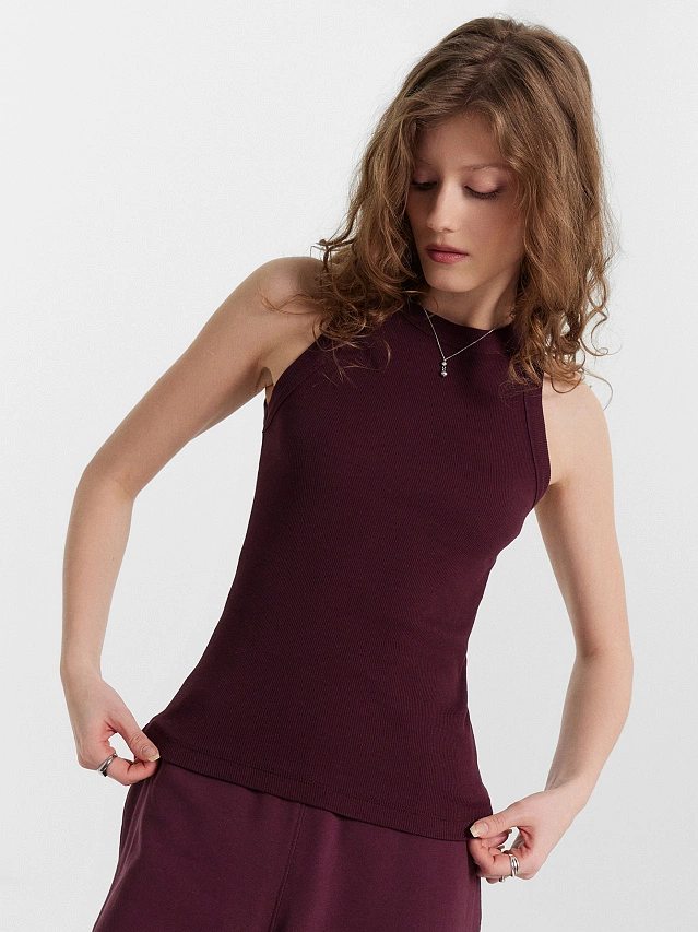 Топ женский бордовый - 5