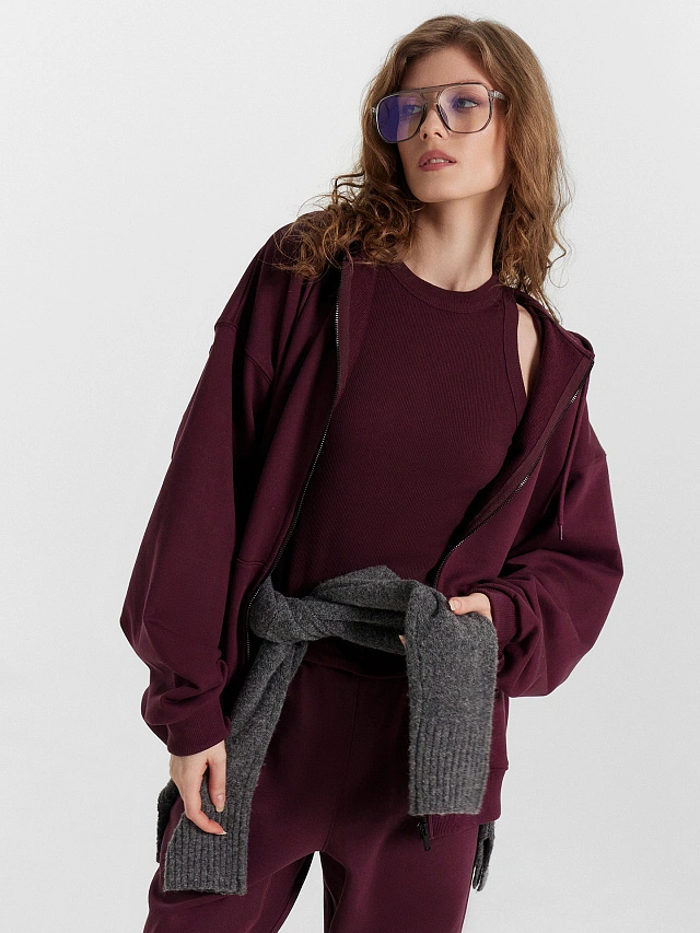 Топ женский бордовый - 6