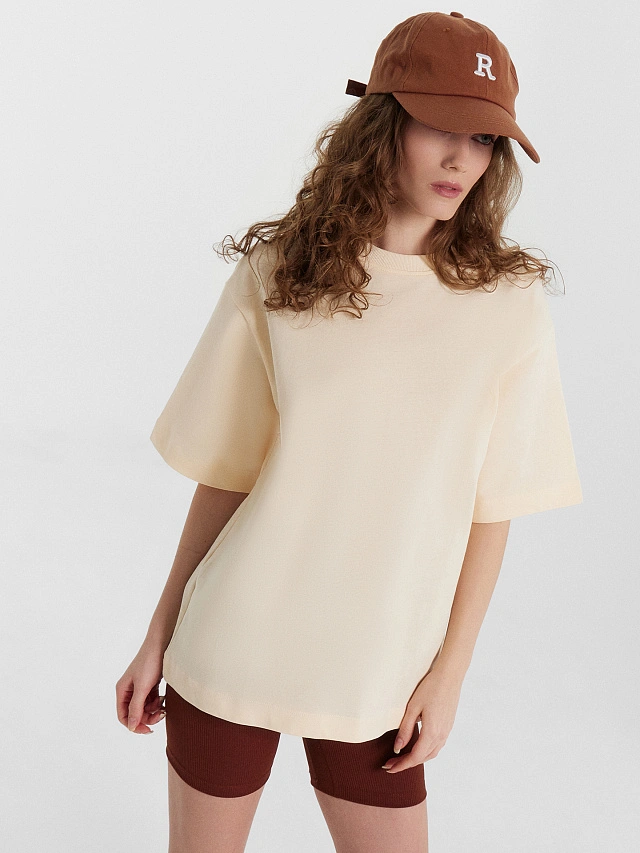 Футболка женская желтая - 5