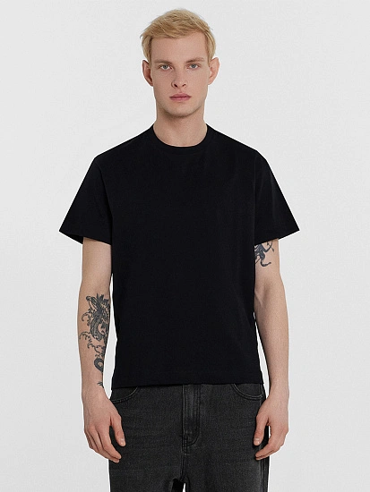 картинка Футболка мужская черная  от магазина мужской одежды Mark Formelle