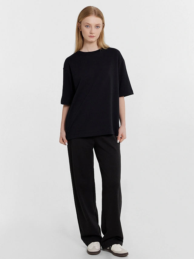 Футболка женская черная - 3