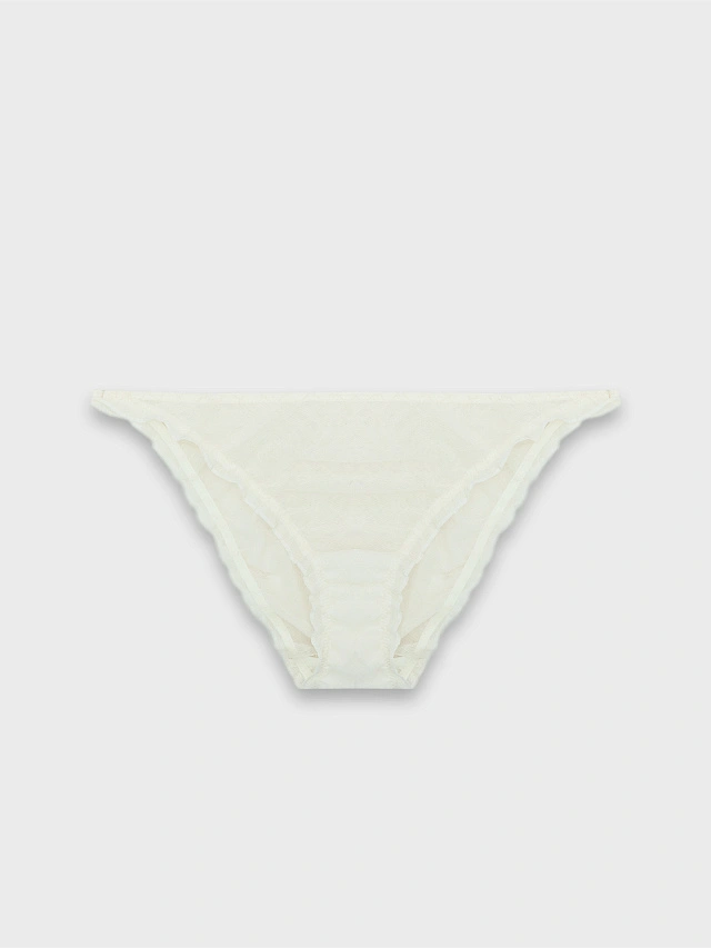 Трусы слипы женские белые - 8