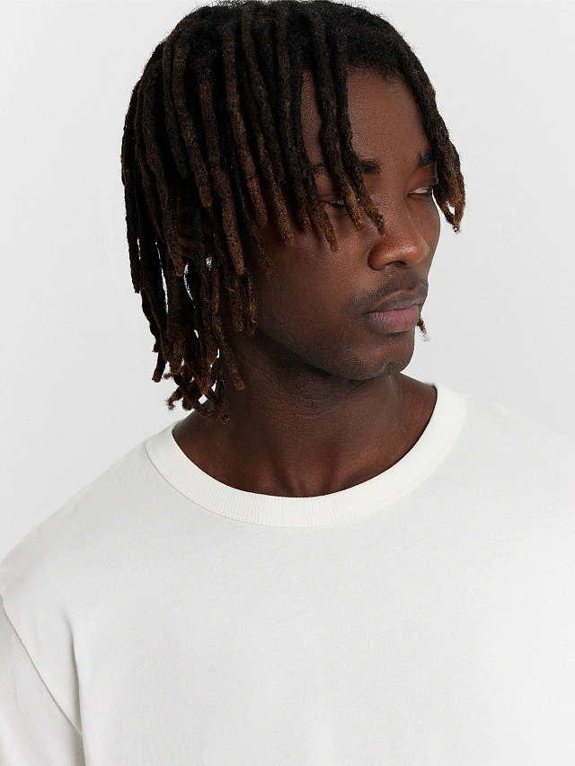 Футболка мужская кремовая - 3