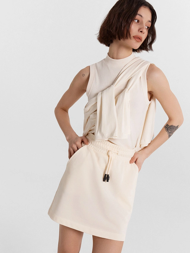 Юбка женская бежевая - 5