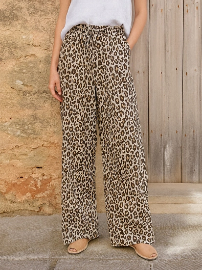картинка Брюки женские леопардовые  от магазина стильной одежды Mark Formelle