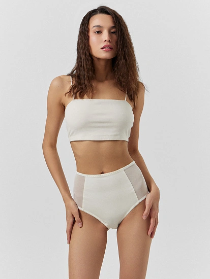 картинка Трусы макси женские белые  от магазина стильной одежды Mark Formelle