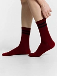 Носки женские бордовые высокие
