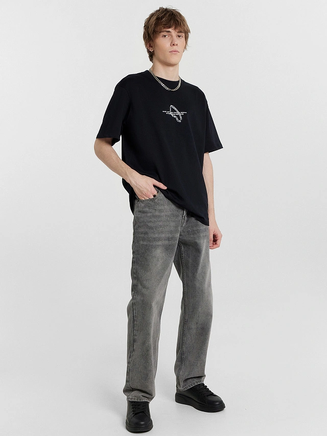 Джинсы мужские серые - 3