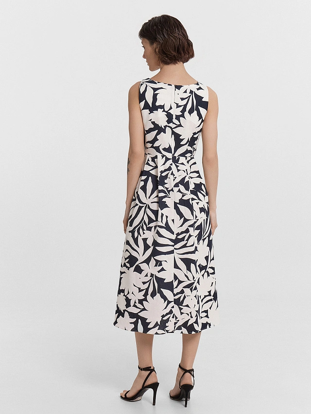 Сарафан женский с цветочным принтом - 4