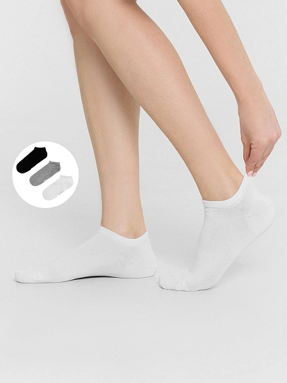 картинка Носки женские короткие в наборе, 3 пары от магазина стильной одежды Mark Formelle