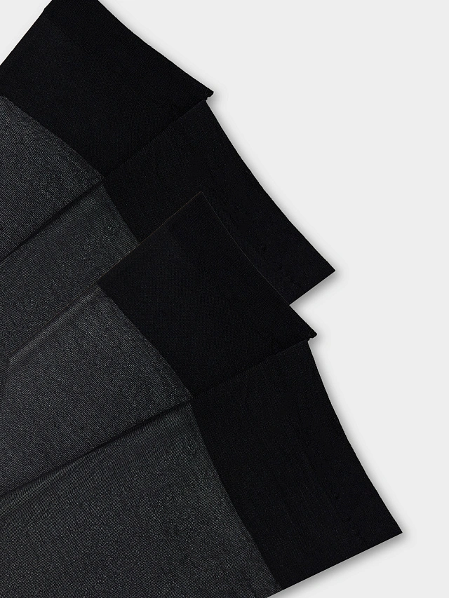 Гольфы женские черные в наборе, 2 пары - 7