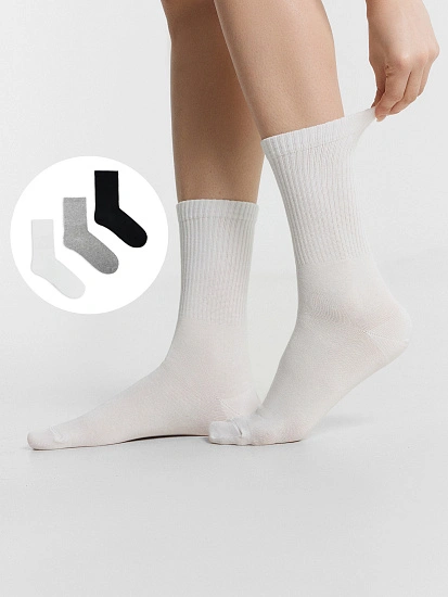 картинка Носки женские высокие в наборе, 3 пары от магазина стильной одежды Mark Formelle