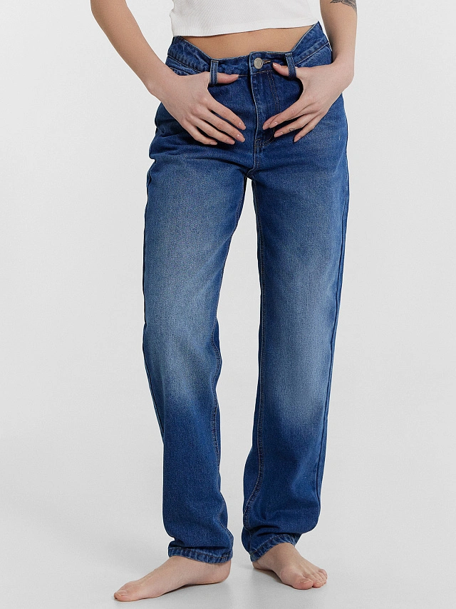 Джинсы женские синие - 2