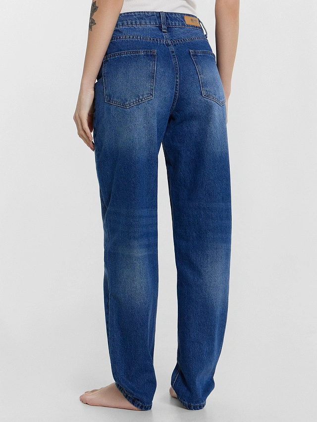 Джинсы женские синие - 4