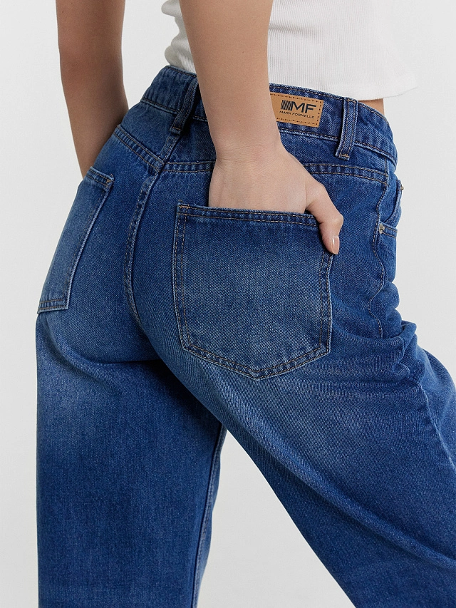 Джинсы женские синие - 6