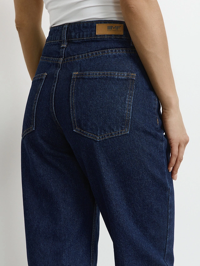 Джинсы женские Mom fit синие - 5
