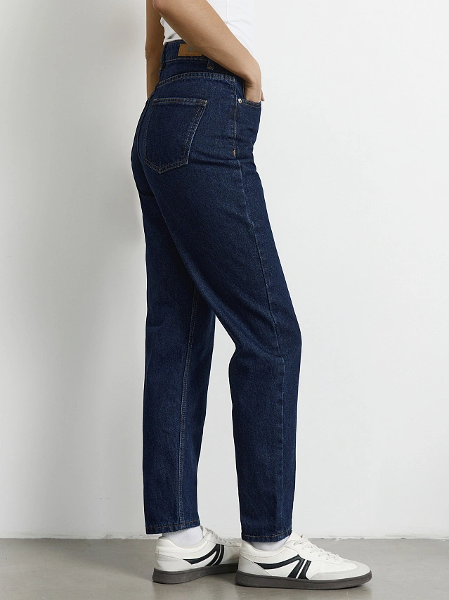 Джинсы женские Mom fit синие - 6