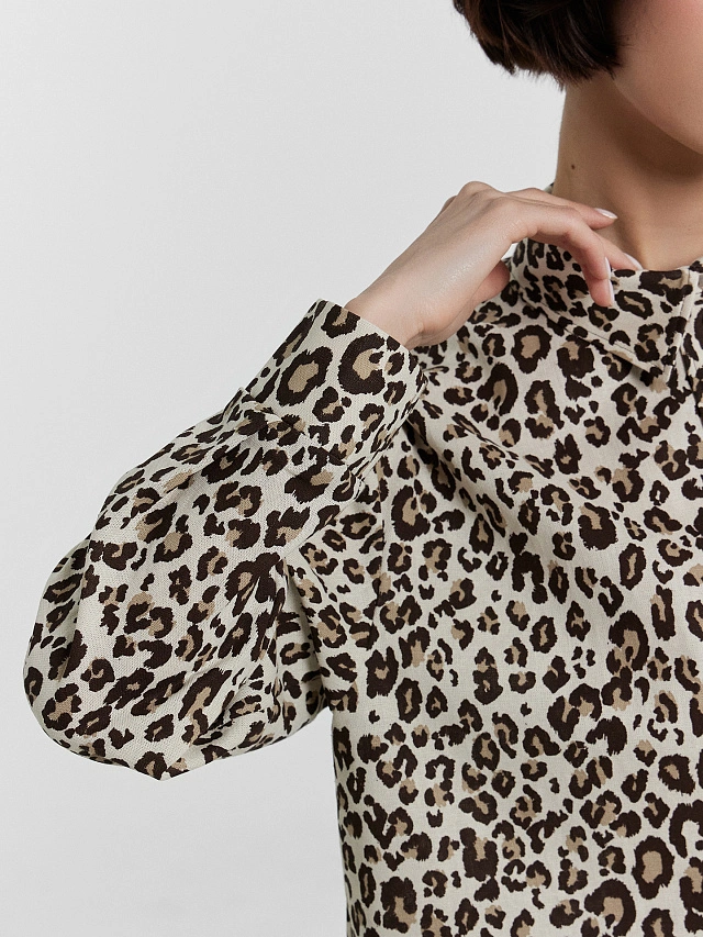Рубашка женская леопардовая - 6