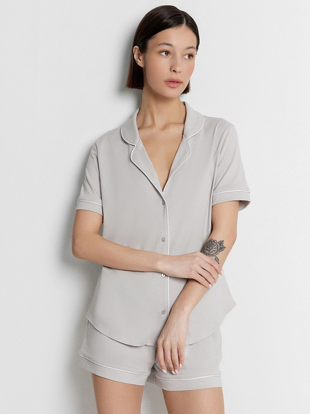 Комплект домашний женский серый - 8