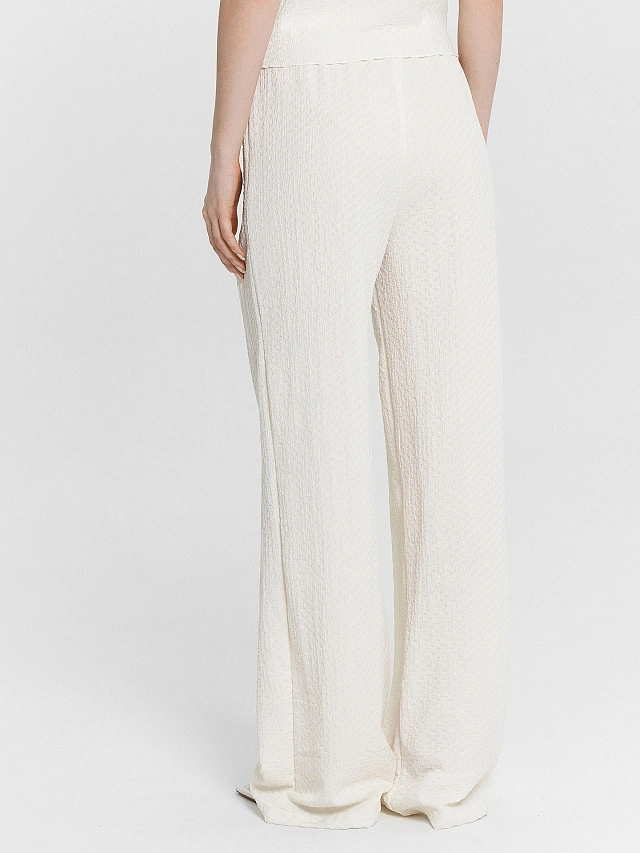 Брюки женские кремовые - 5