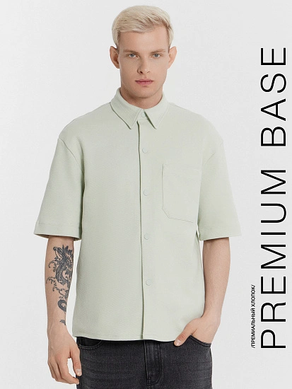 картинка Рубашка мужская салатовая  от магазина мужской одежды Mark Formelle